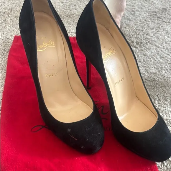 Christian Louboutin Black Heels Classic Stiletto Pumps
