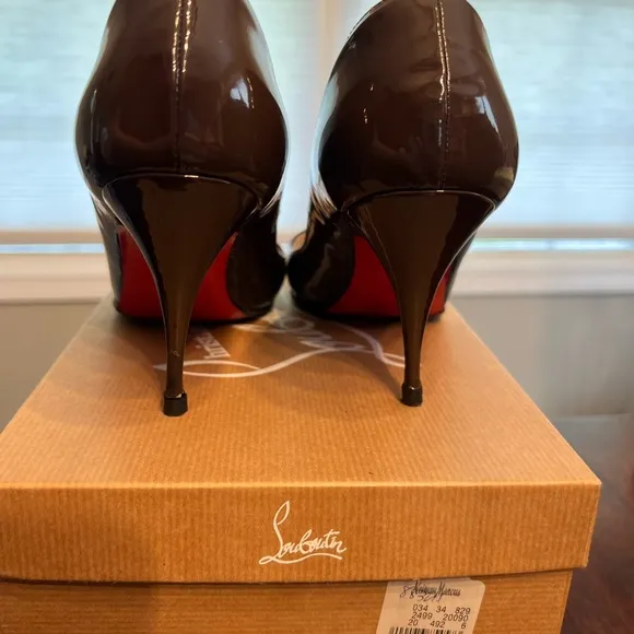 Christian Louboutin Brown Stiletto Heels