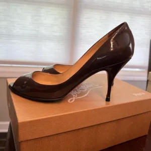 Christian Louboutin Brown Stiletto Heels