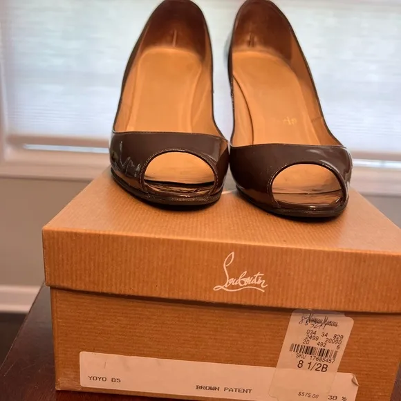 Christian Louboutin Brown Stiletto Heels