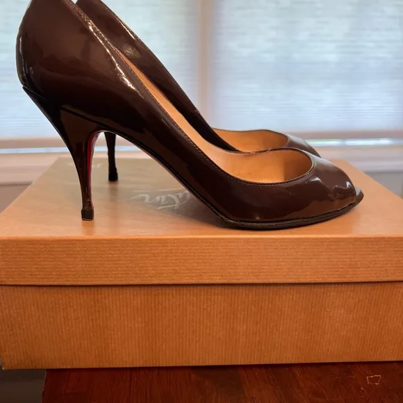 Christian Louboutin Brown Stiletto Heels