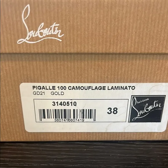 Christian Louboutin Gold Stiletto Heels