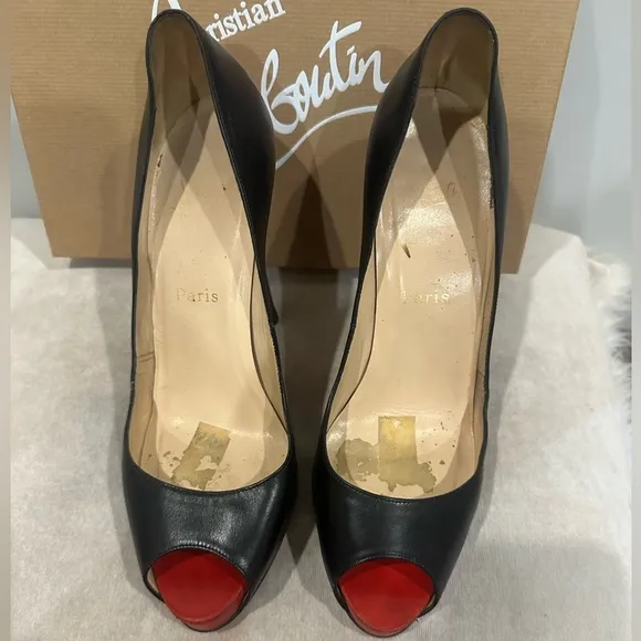 Christian Louboutin Peep-Toe Heels