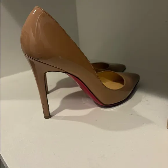 Christian Louboutin Tan Stiletto Heels