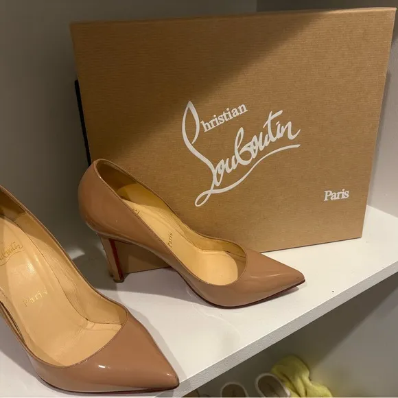 Christian Louboutin Tan Stiletto Heels