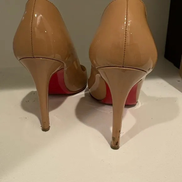Christian Louboutin Tan Stiletto Heels