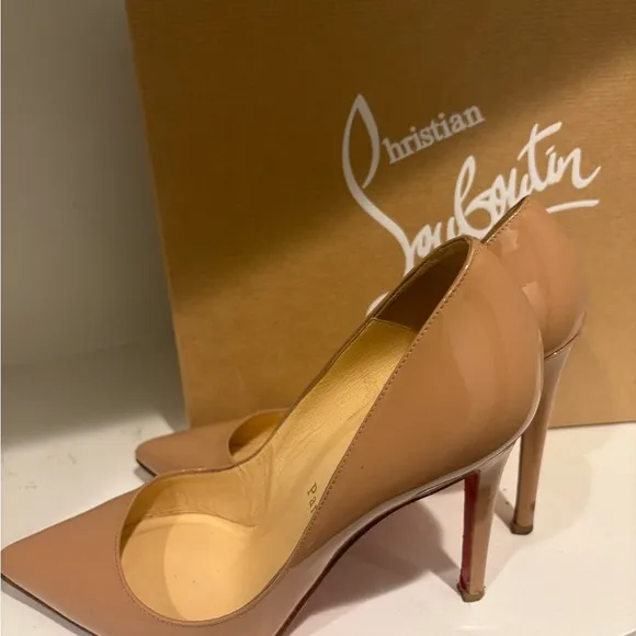 Christian Louboutin Tan Stiletto Heels