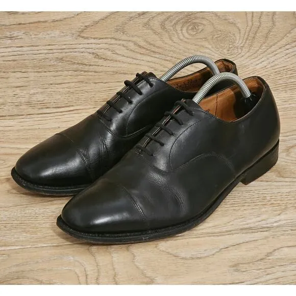 Church’s Black Leather Oxford Derby Dress Shoes Mens Size 9 England Custom Grade