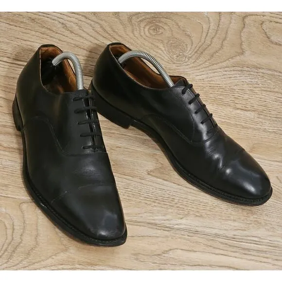 Church’s Black Leather Oxford Derby Dress Shoes Mens Size 9 England Custom Grade