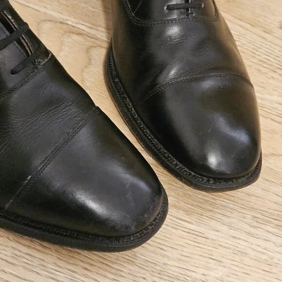 Church’s Black Leather Oxford Derby Dress Shoes Mens Size 9 England Custom Grade