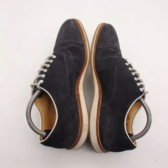Church’s Hirst 2 Men's Size UK 8 F Blue Navy Suede Cap toe  Oxford Dress Shoes