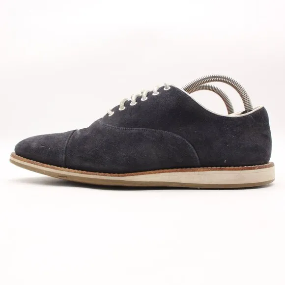 Church’s Hirst 2 Men's Size UK 8 F Blue Navy Suede Cap toe  Oxford Dress Shoes
