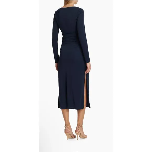 Cinq à Sept Brenna Jersey Tie Midi-Dress
