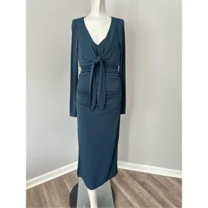 Cinq à Sept Brenna Jersey Tie Midi-Dress