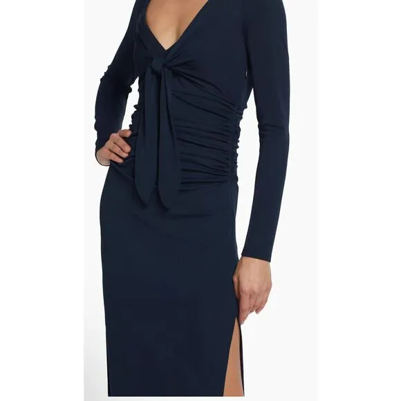 Cinq à Sept Brenna Jersey Tie Midi-Dress