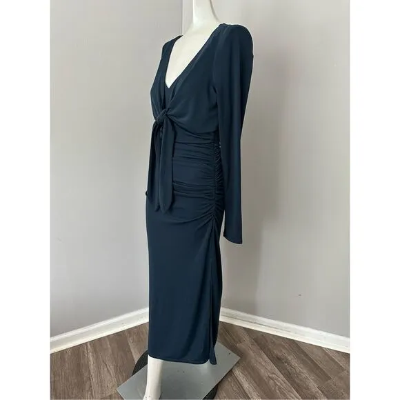Cinq à Sept Brenna Jersey Tie Midi-Dress
