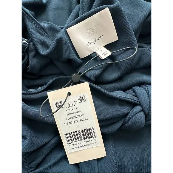 Cinq à Sept Brenna Jersey Tie Midi-Dress