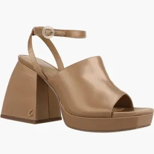 Circus by Sam Edelman Rosa Beige Miranda Platform Ankle Strap Sandal - Size 7.5