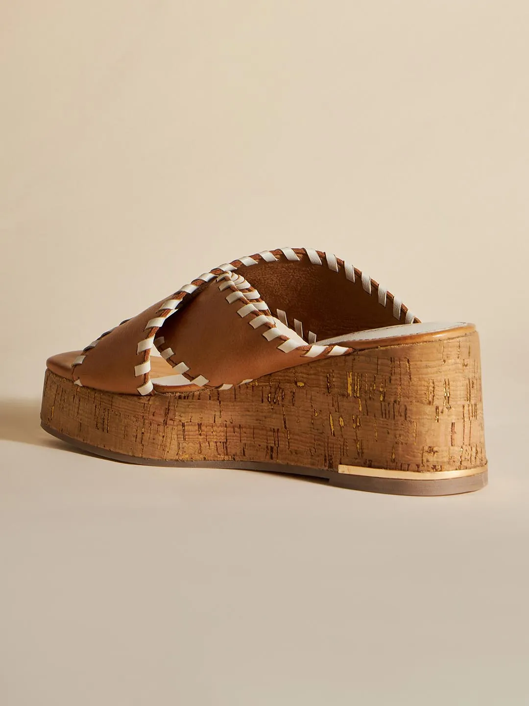 Clarisse Leather Wedge