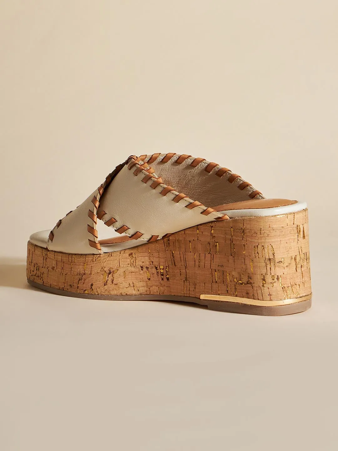 Clarisse Leather Wedge