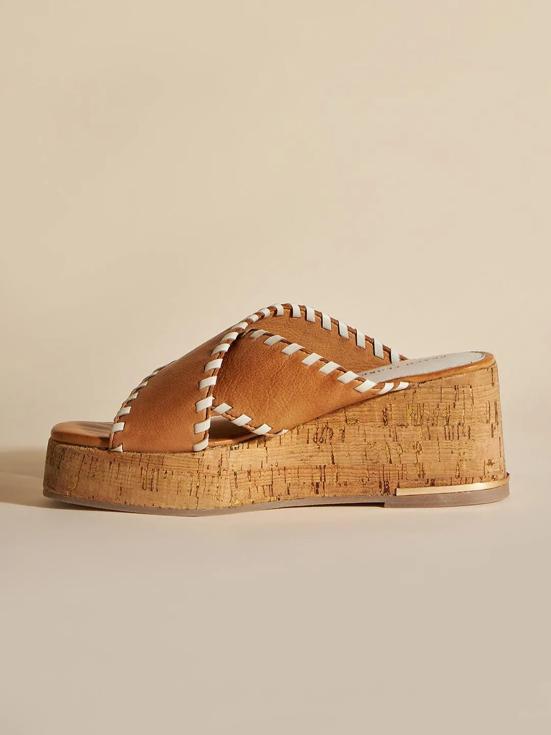 Clarisse Leather Wedge