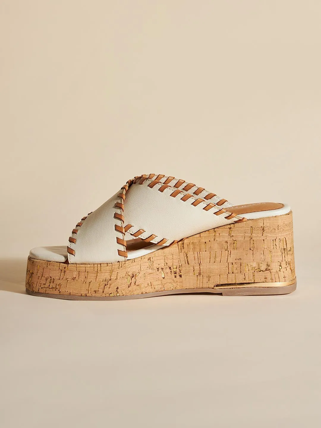 Clarisse Leather Wedge