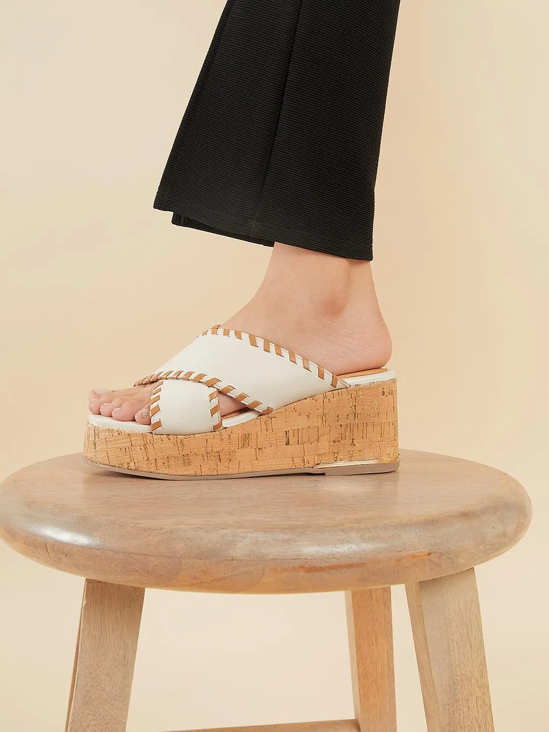 Clarisse Leather Wedge