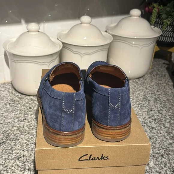 Clark’s Clarksdale Flow Suede Loafers Shoes