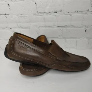 Clarks Collection‎ Men's Driving Loafers Shoes Size 7.5 Leather Brown