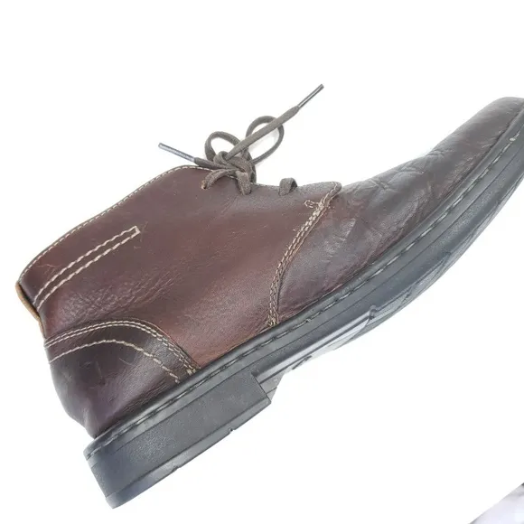 Clark's kyros limit lined leather short boots low heel size 9