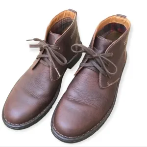 Clark's kyros limit lined leather short boots low heel size 9