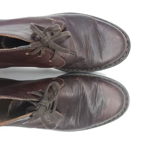 Clark's kyros limit lined leather short boots low heel size 9