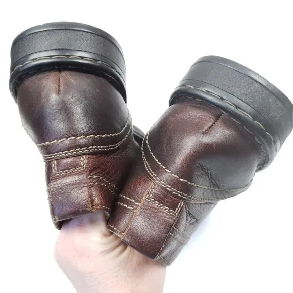 Clark's kyros limit lined leather short boots low heel size 9