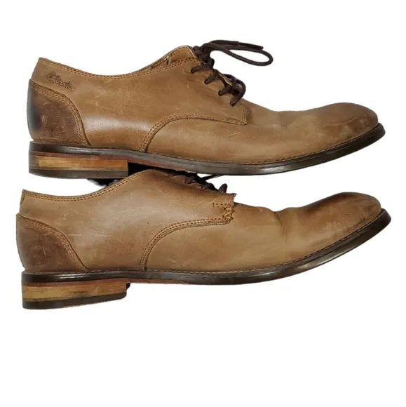 Clarks leather Oxford men's dress shoes