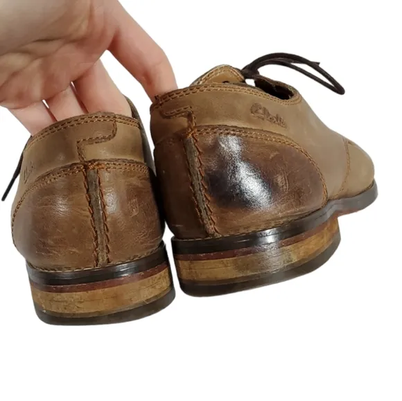 Clarks leather Oxford men's dress shoes