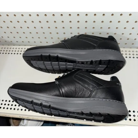 Clarks Motion Trek PT Mens Leather Casual Lace Up Sneakers Shoes Size 11 Black