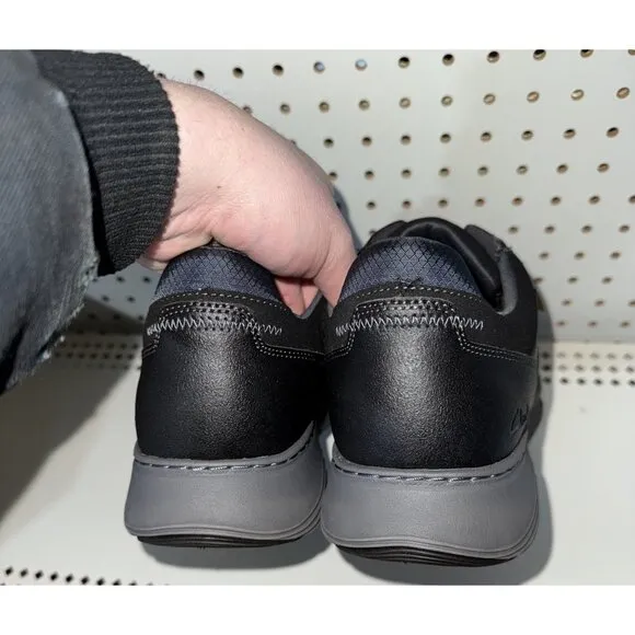 Clarks Motion Trek PT Mens Leather Casual Lace Up Sneakers Shoes Size 11 Black
