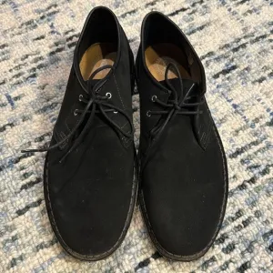 Clarks Originals Black Suede Loafers, 12 M