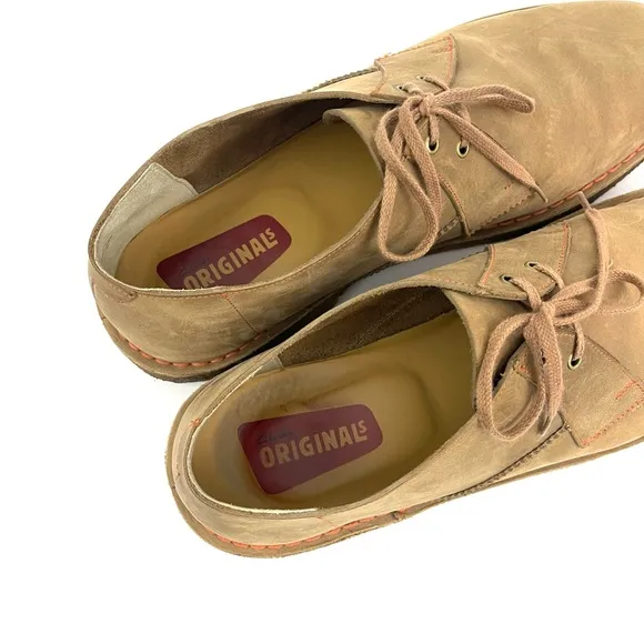 Clarks Originals Desert London Leather Lace Up Men’s Oxford Casual Dress Shoes