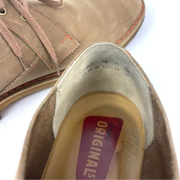 Clarks Originals Desert London Leather Lace Up Men’s Oxford Casual Dress Shoes