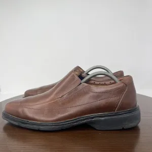 Clarks Unstructured Loafer Shoes Men Size 10.5 Brown Leather Unsheridan Comfort