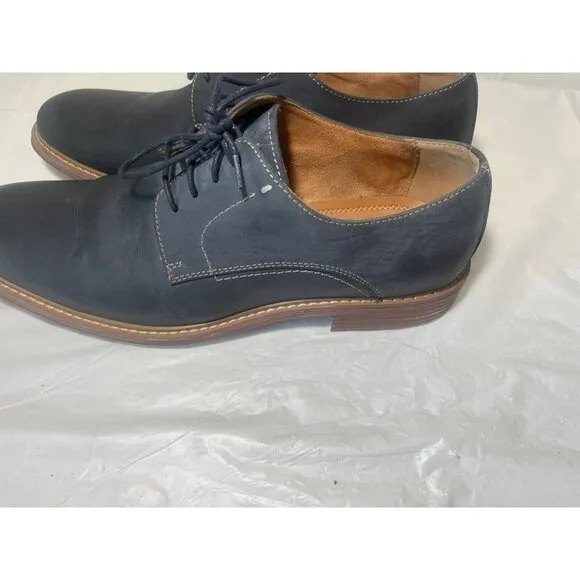 Clarks Williem Nubuck leather Men’s Dress Shoes Blue Size 9.5 M