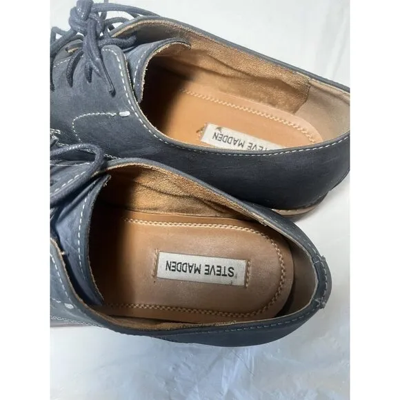 Clarks Williem Nubuck leather Men’s Dress Shoes Blue Size 9.5 M