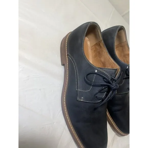 Clarks Williem Nubuck leather Men’s Dress Shoes Blue Size 9.5 M