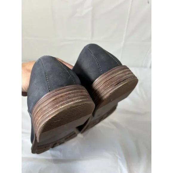 Clarks Williem Nubuck leather Men’s Dress Shoes Blue Size 9.5 M