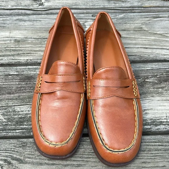 Classic Brown Leather Loafers