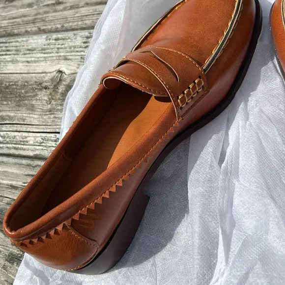 Classic Brown Leather Loafers