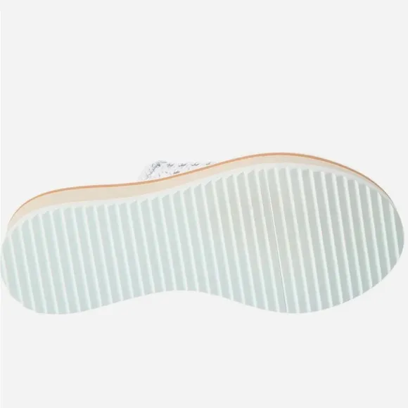 🤍CLERGERIE FAUSTA LEATHER PLATFORM SANDALS IN WHITE 39 9