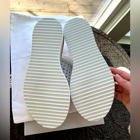 🤍CLERGERIE FAUSTA LEATHER PLATFORM SANDALS IN WHITE 39 9