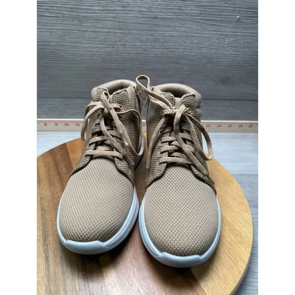 CLOUDSTEPPERS by Clarks Washable Knit Boots Ezera Tie Sand Womens 5
